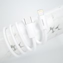 Szybka ładowarka sieciowa EU USB-C PD + przewód Lightning do iPhone 1m biały