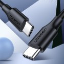 Kabel przewód USB-C do ładowania i transferu danych 3A 1.5m czarny