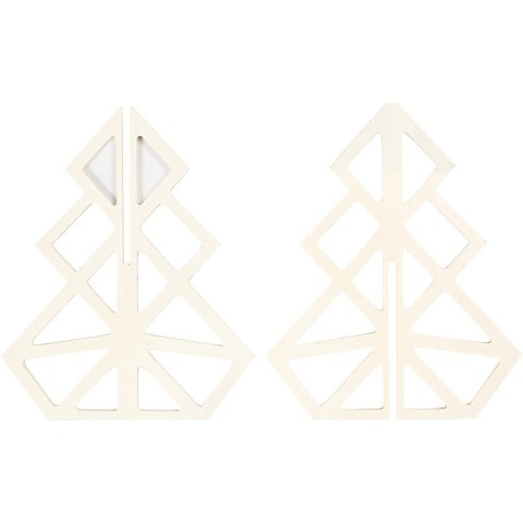 Choinka Geometryczna ze sklejki H: 16 cm