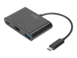 Adapter DIGITUS DA-70855 USB-C 3.1 - HDMI/USB-C 3.1/USB 3.0