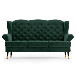 Sofa DOLO kolor butelkowa zieleń styl eklektyczny homede - SOFA/HOM/DOLO/BOTTLEGREEN/3P