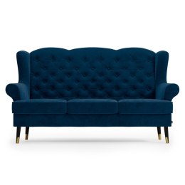 Sofa DOLO kolor granatowy styl eklektyczny homede - SOFA/HOM/DOLO/NAVY/3P