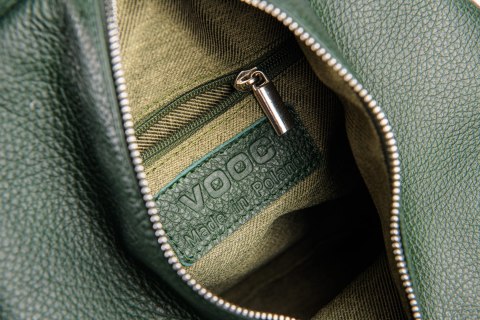 Zielony skórzany Plecak Let`s Go Boho EP17