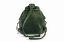 Zielony skórzany Plecak Let`s Go Boho EP17