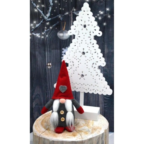 SKRZAT DEKORACYJNY Z SERDUSZKIEM 20CM GIRL