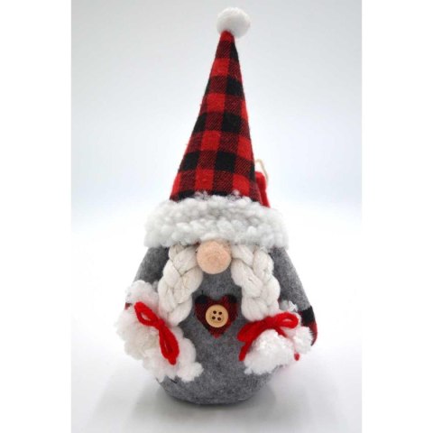 MIKOŁAJEK DEKORACYJNY Z WORKIEM NA PREZENT 20CM GIRL