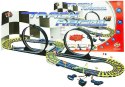 Tor Samochodowy Track Racing Dwa Auta Pętle Zasilacz 565 cm