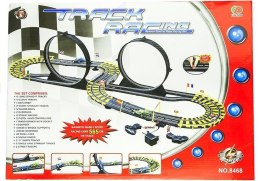 Tor Samochodowy Track Racing Dwa Auta Pętle Zasilacz 565 cm