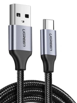 Kabel USB do USB-C QC3.0 UGREEN 	US288 1,5m z aluminiową wtyczką (czarny)