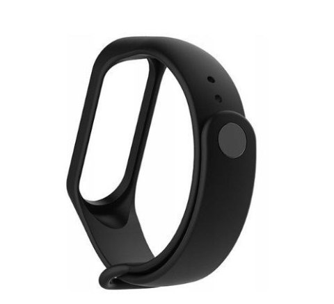 Silikonowy pasek opaska do Xiaomi Mi Band 5/ Xiaomi Mi Band 6 - czarny
