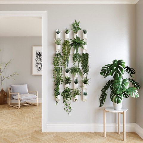 Dekoracja ścienna FLORALINK kolor biały umbra - WALLDECO/FLORALINK/VESSEL/WHITE