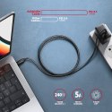 BUCM2-CM10AB Kabel USB-C - USB-C, 1.0m 5A charging, ALU, 240W PD, oplot, USB2.0