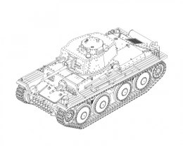 Model plastikowy German Sd.Kfz 171 PzKpfw Ausf A 1/48
