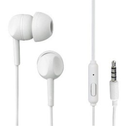 Słuchawki przewodowe z mikrofonem EAR3005W Białe