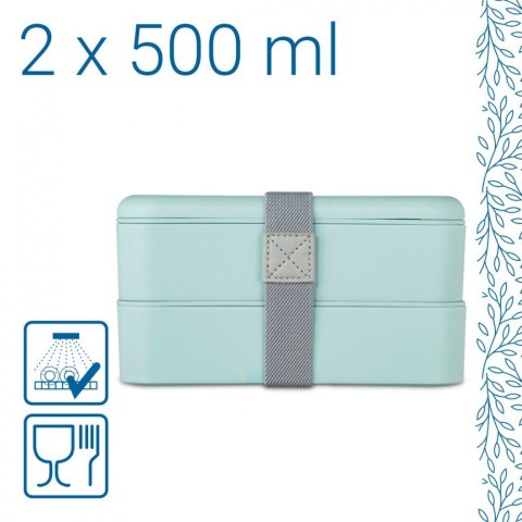 Lunchbox poziomowy Hama na żywność 500 ml TO GO