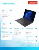 Laptop ThinkPad E14 G5 21JR0007PB W11Pro 7530U/8GB/512GB/INT/14.0/Black/1YR Premier Support + 3YRS OS