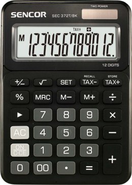 Kalkulator biurkowy SEC 372BK duży 12 cyfrowy wyświetlacz LCD