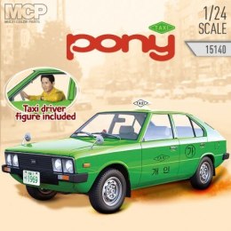 Model plastikowy Hyundai Pony gen. 1 Taxi 1/24