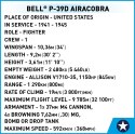 Klocki Historical Collection WWII Bell P-39D Airacobra 361 klocków