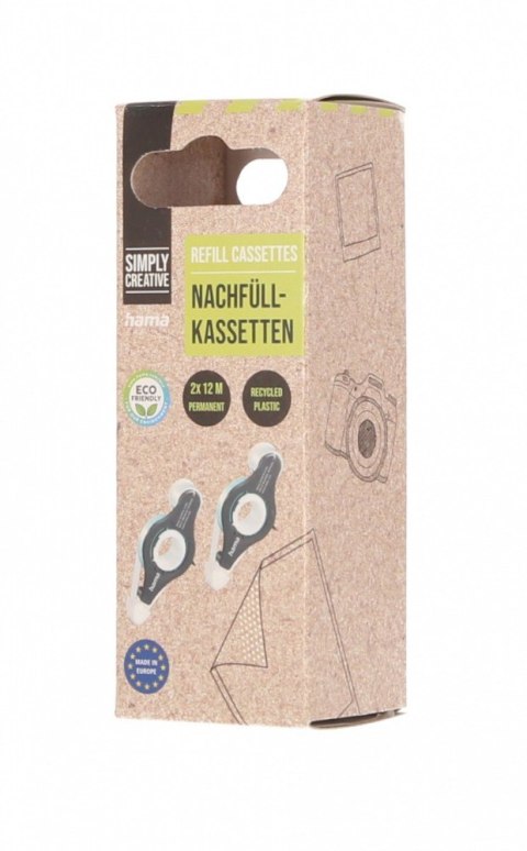 Taśma klejąca do zdjęć wkład 12m 2 sztuki Przezroczysta