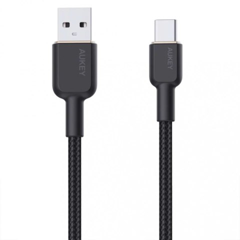 CB-NAC2 kabel USB-C - USB-A 1.8m 60W PD 3A 20V nylonowy oplot czarny