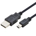 Kabel USB - Mini USB 3m. czarny