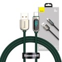 Kabel USB do USB-C Baseus Display, 66W, 1m (zielony)