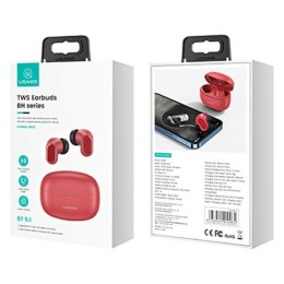 Słuchawki bezprzewodowe USAMS 5.1 TWS BH Series (Czerwony)