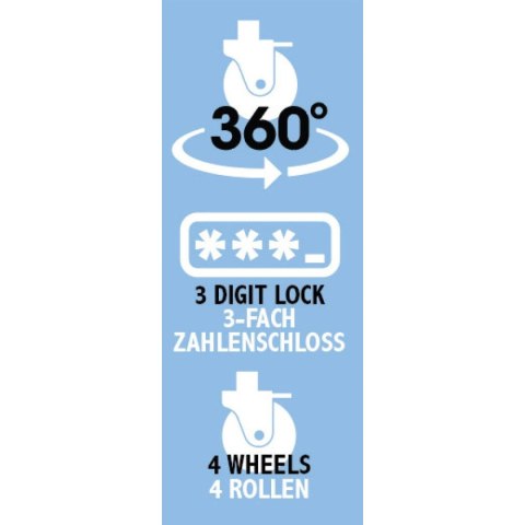 ZESTAW 3 WALIZEK 18, 22, 26 CALE SREBERNY SLAZENGER