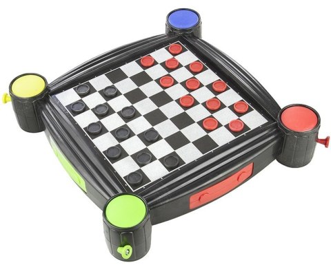 Zestaw Gier Planszowych 7w1 Warcaby Chińczyk Węże i Drabiny Tryktrak Ludo