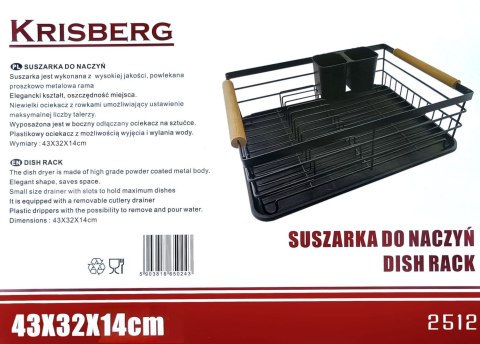 SUSZARKA DO NACZYŃ 43 x 32 x 14 CM KRISBERG KS-2512
