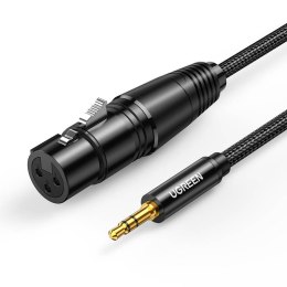 Kabel XLR do jack UGREEN AV182 3.5mm AUX 1m (czarny)