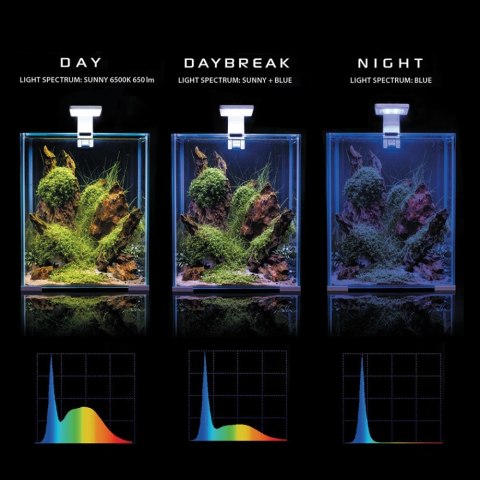 Aquael Shrimp Set 30L Czarny Day/Night 29x29x35cm