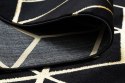 Dywan MOSSE HEXAGON 2 kolor czarny 120x170 Hakano - RUG/LU/MOSSE/HEXAGON2/BLACK+GOLD/120x170