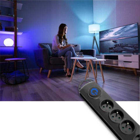 Listwa antyprzepięciowa | 6 gniazd | 3,0m