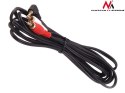 Przewód mini jack 3,5mm kątowy 2RCA 3m MCTV-825 Czarny