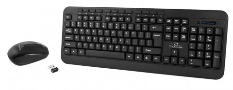 Zestaw bezprzewodowy klawiatura + mysz Akron USB 2,4 GHz