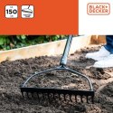 GRABIE OGRODOWE 14 ZĘBÓW UCHWYT WŁÓKNO SZKLANE BLACK + DECKER