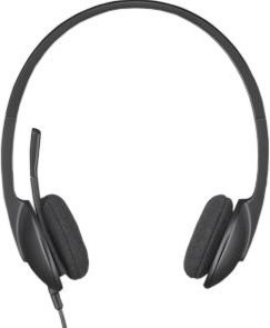 Słuchawki z mikrofonem LOGITECH H340 Czarny