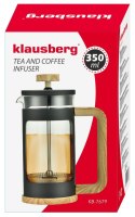 ZAPARZACZ DO KAWY/HERBATY 0,35L FRENCH PRESS KLAUSBERG KB-7679