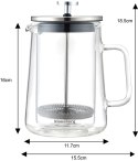 ZAPARZACZ DO KAWY/HERBATY 0,60L FRENCH PRESS KLAUSBERG KB-7685