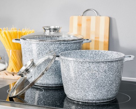 ZESTAW 2 GARNKÓW MARMUROWYCH 10L + 14L ZILNER GREY ZL-8547