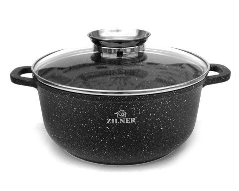 ZESTAW 4 GARNKÓW MARMUROWYCH 16 / 20 / 24 / 28 cm ZILNER ZL-8900