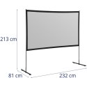 Ekran projekcyjny podłogowy przenośny 100'' 221.2 x 124.5 cm 16:9