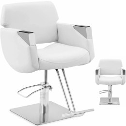 Fotel fryzjerski barberski kosmetyczny z podnóżkiem Physa PENRYN - biały