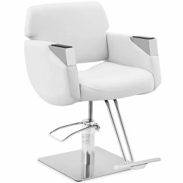 Fotel fryzjerski barberski kosmetyczny z podnóżkiem Physa PENRYN - biały