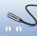 Przejściówka do słuchawek z Mini Jack 3.5 mm na USB-C 10cm - szary