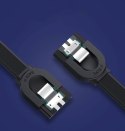 Kabel przewód płaski SATA 1.0-3.0 do 5Gb/s 0.5m - czarny