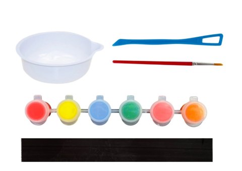 Lusterko z Gipsu Do Malowania Forma Farbki DIY Zestaw Kreatywny Plastyczny