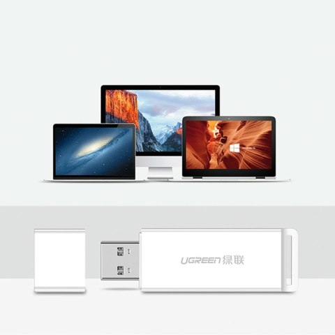 Czytnik kart pamięci TF SD pod USB 3.0 biały